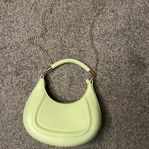 Green purse chain crossbody
